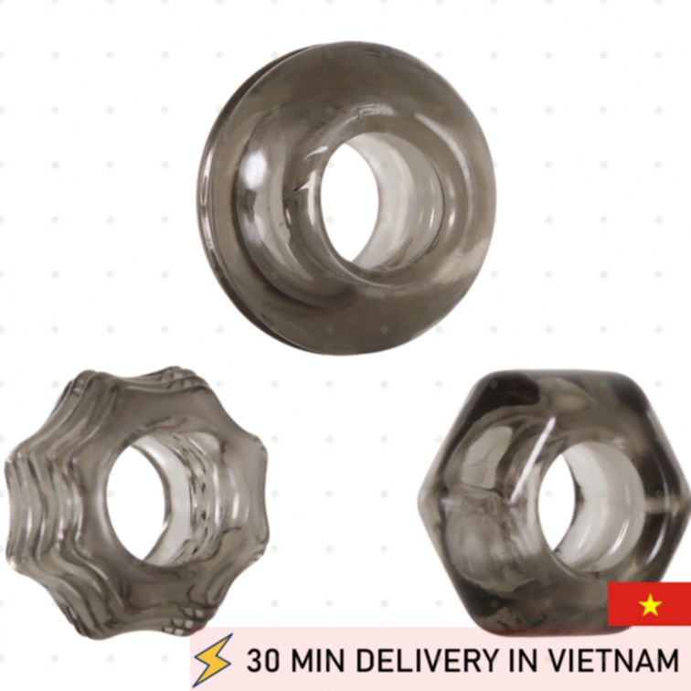 Triple Thick Cock Ring Set Maximum Stamina Boost 