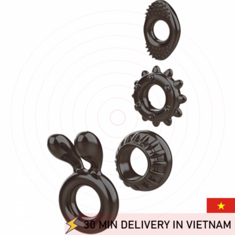 Penis Ring Set Delay Stamina Enhancer Pack 