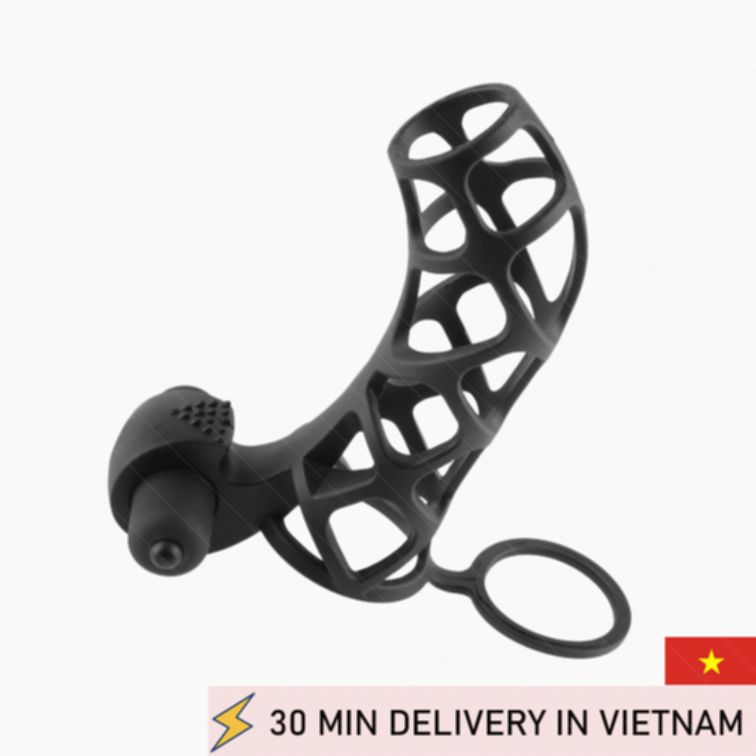 Silicone Power Cage Male Enhancement Control Device 