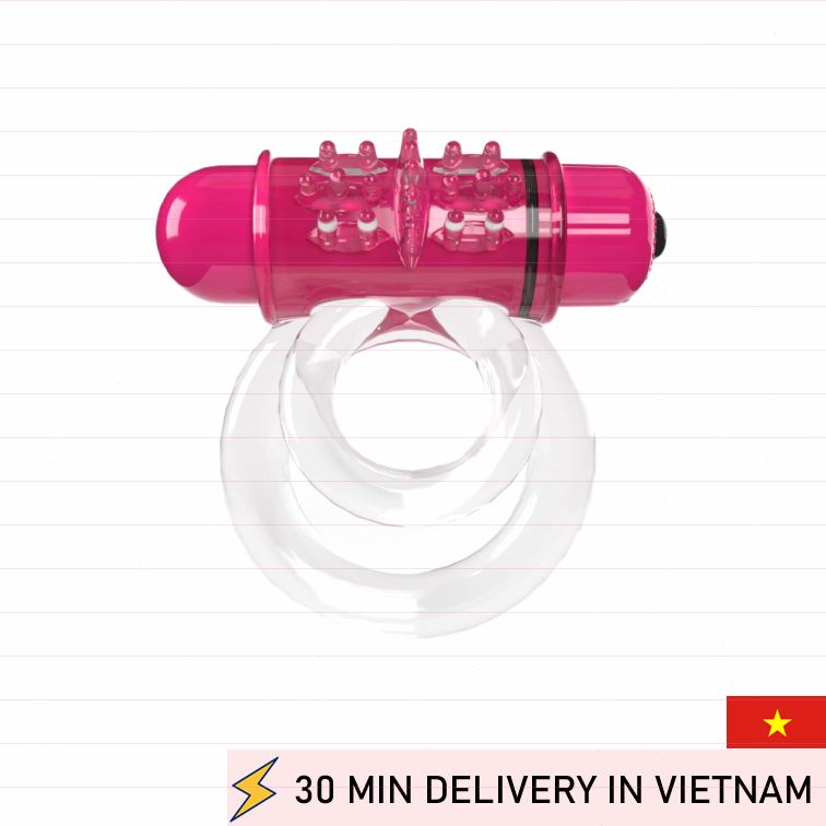 Vibrating Cock Ring Dual Motor Strong Stimulation 