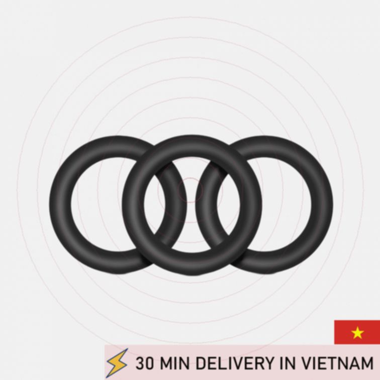 Silicone Cock Ring Set Strong Performance Boost 