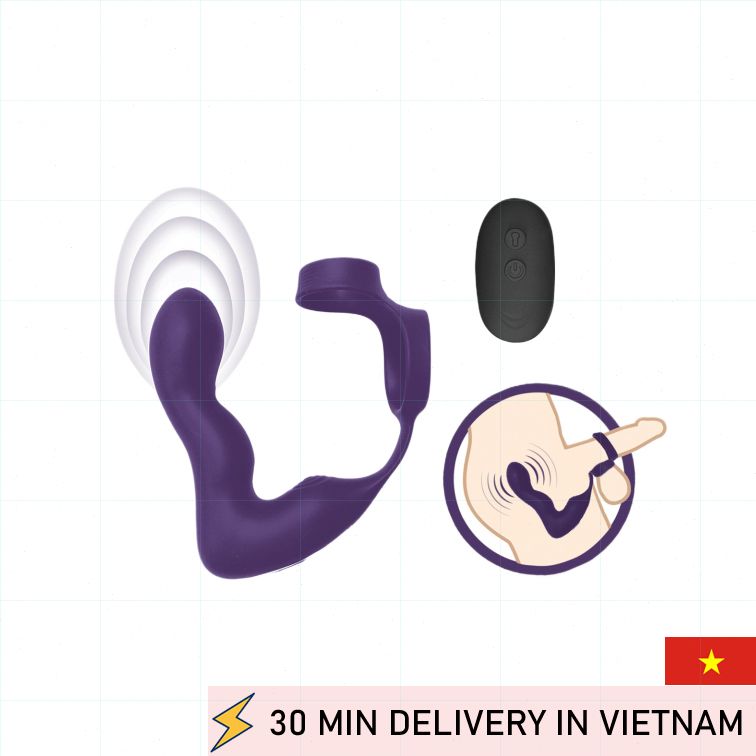 Inflatable P Spot Vibrator Adjustable Deep Massage 