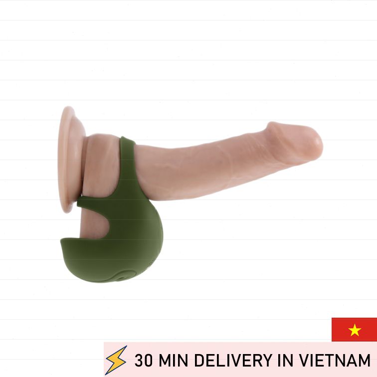 Nutty Buddy Cock Ball Vibrator Green Intense 