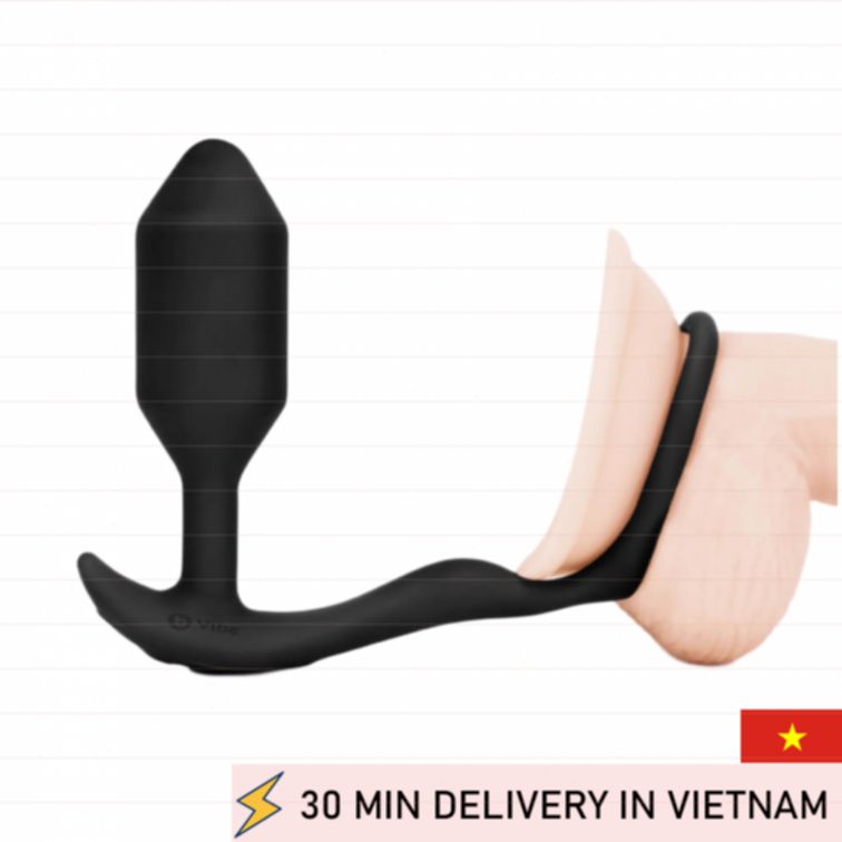 bVibe Snug Tug Vibrating Ring Dual Action Pleasure 
