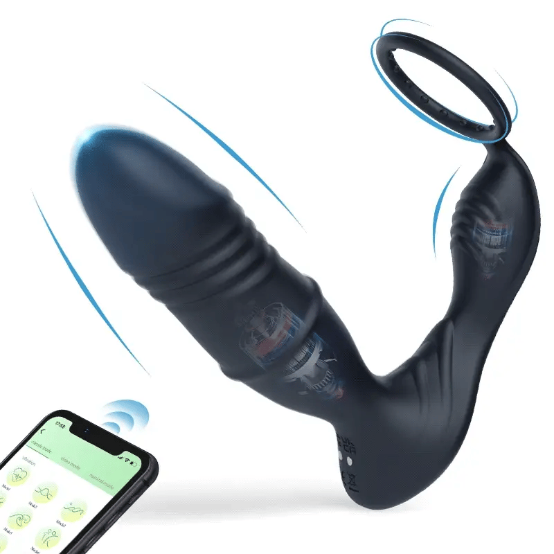 App Controlled Penis Ring Prostate Vibrator 