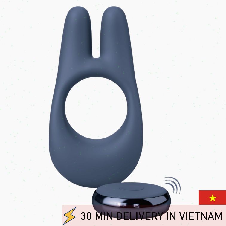 Silicone Cock Ring vibrator dual stimulation 