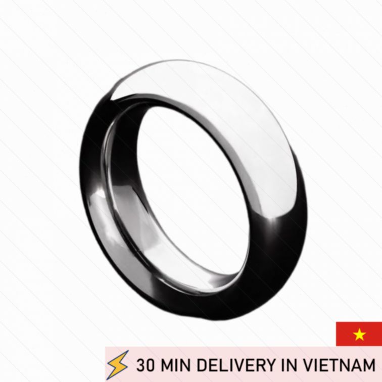 Steel Penis Ring Donut Strong Hold Performance Boost 