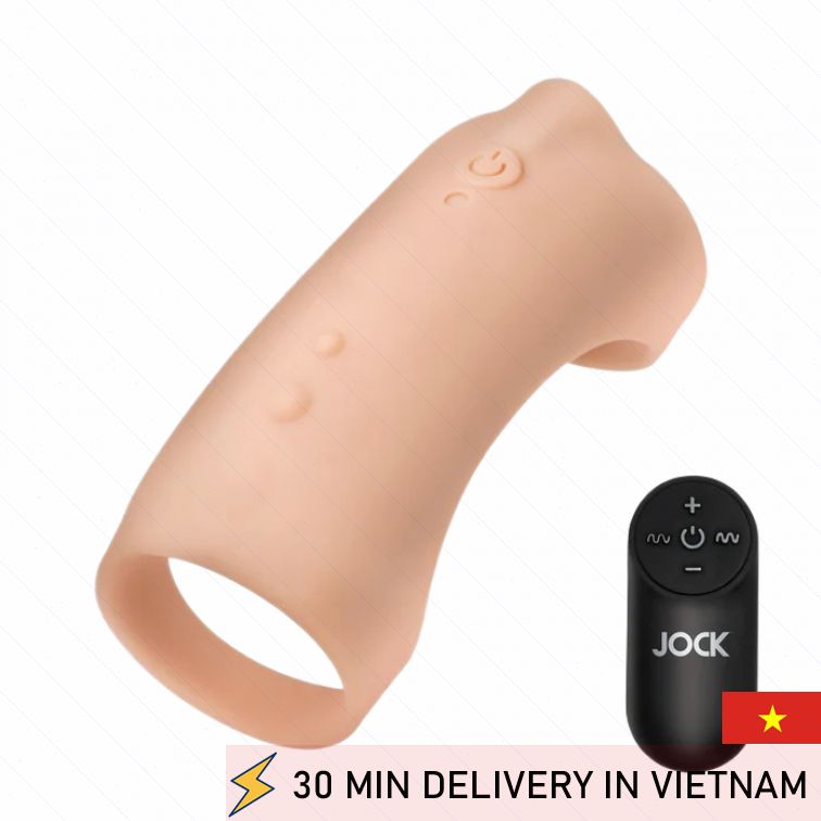 Penis Sleeve Vibrating Enhancer Strong Intense Stimulation 