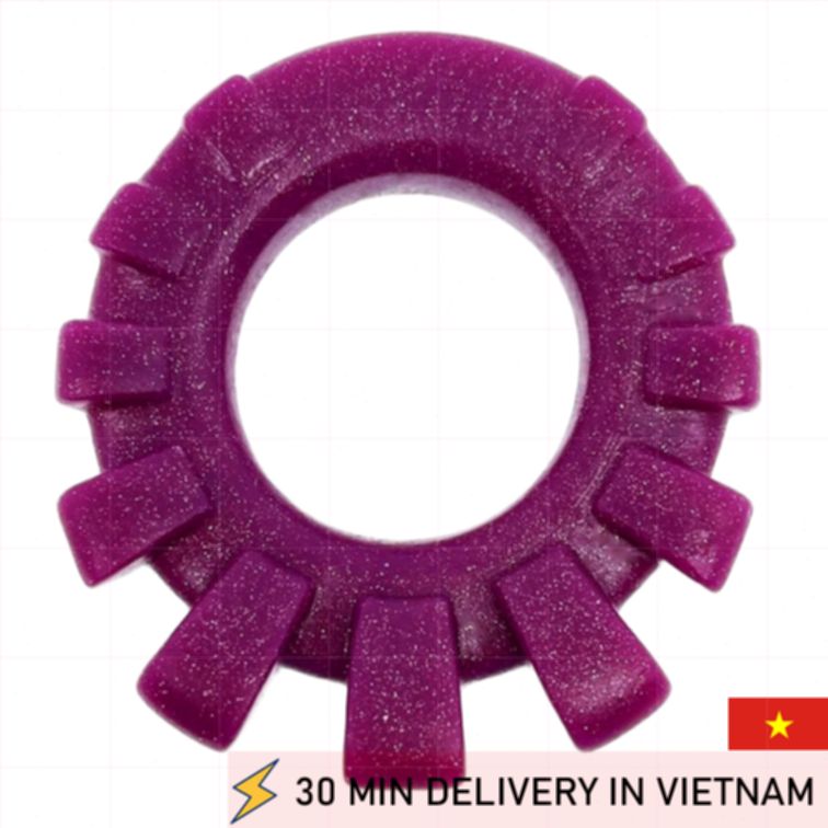 Cock Ring Lug purple tight fit stamina enhancer 