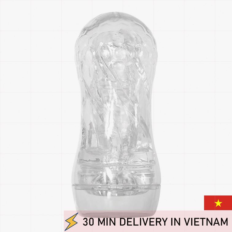 Clear Stroker Swirl Texture Tight Grip Pleasure 