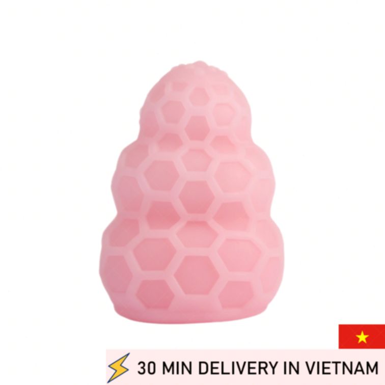 Compact Pink TPE Masturbator Cup Travel Friendly 