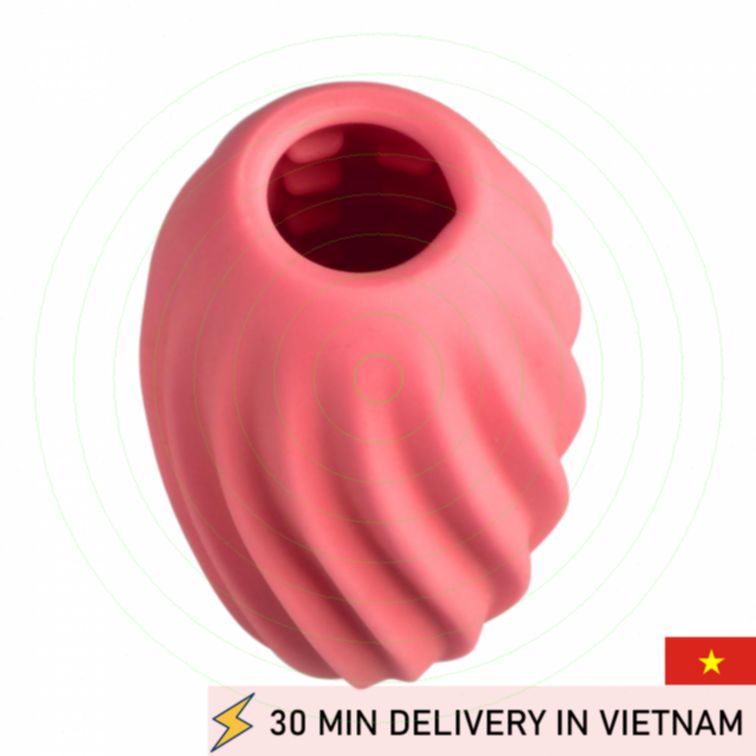 Pocket Pussy Egg Red Compact Travel Pleasure Toy 