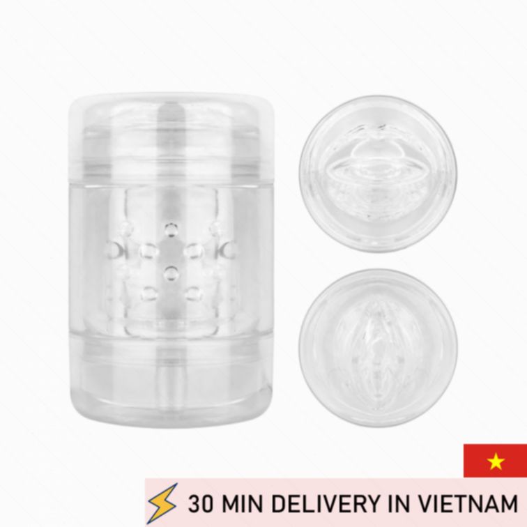 Dual Mouth Masturbator Sleeve Double Entry 