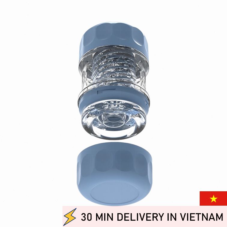 Male Masturbator Cup Blue Realistic Tight Grip 