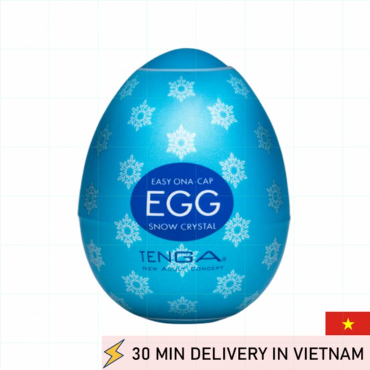 Textured Egg Masturbator Snow Crystal Japan Toy 
