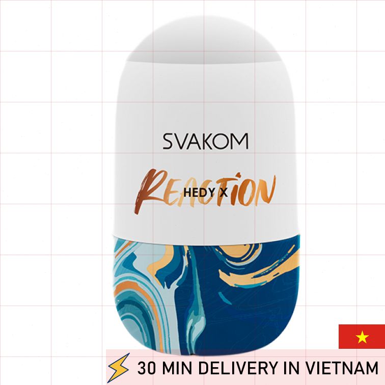 Hedy X Reaction Clear Masturbator Compact Hot Toy 