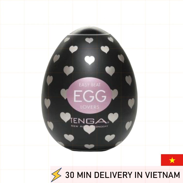 Tenga Lovers Egg Heart Texture Soft Pleasure Toy 