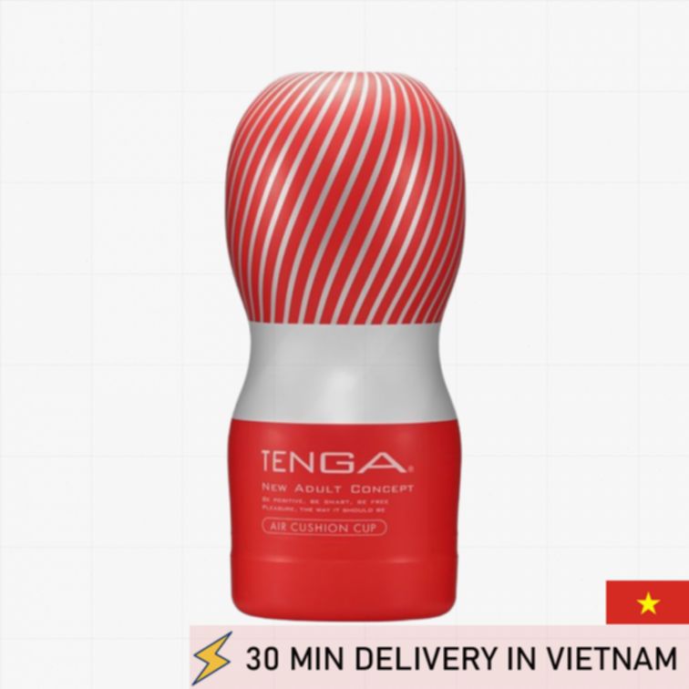 Air Cushion Masturbator Red Strong Suction 