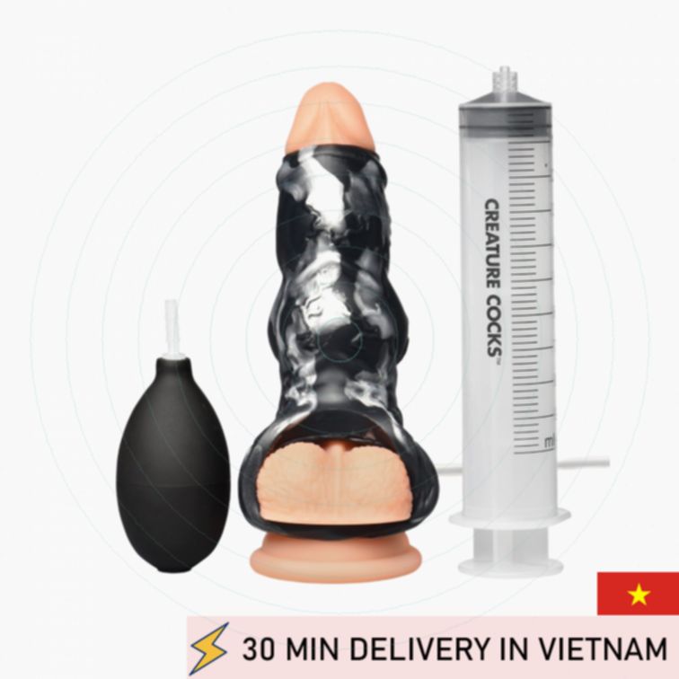 Penis Enhancer Sleeve Silicone Fantasy Roleplay Gear 