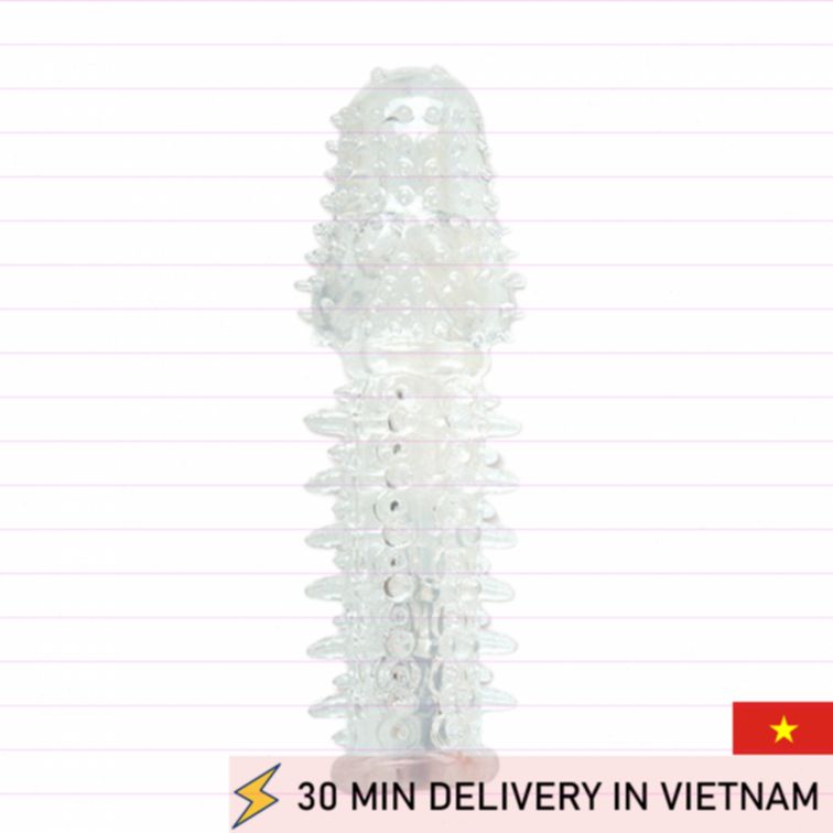 Penis Extension Sleeve Clear Realistic Enhancement 