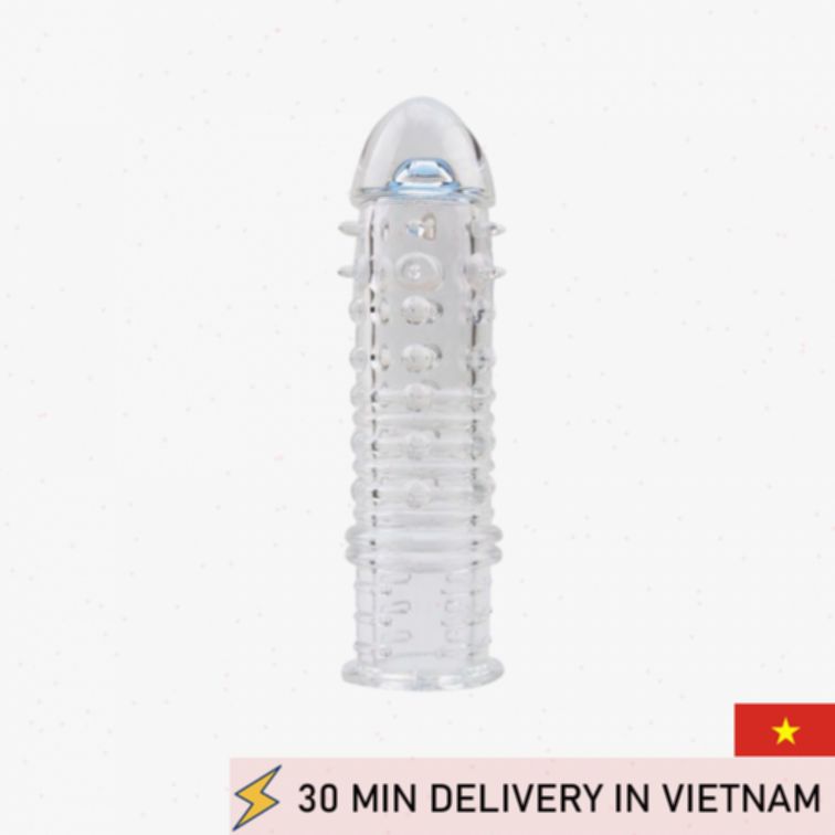 Penis Sleeve Textured Clear Extra Stimulation 