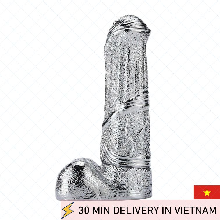 Metal G Spot Dildo Silver Firm Deep Stimulation 