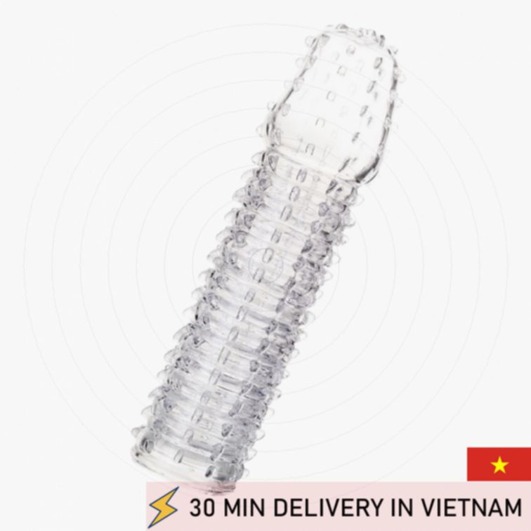 Textured Sleeve A Toys Boyn 15cm Clear Enhancer 