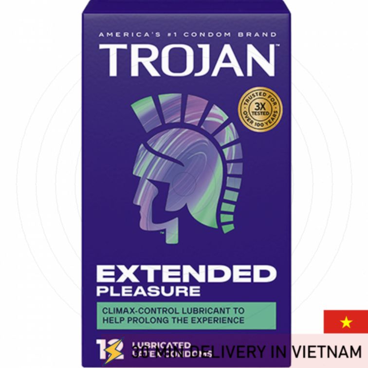 Extended Pleasure Condoms Trojan Long Lasting 