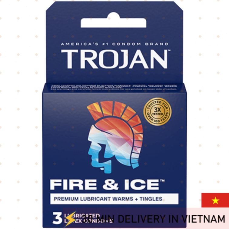 Trojan Fire Ice Condoms Dual Sensation Pack 