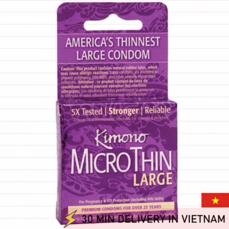 Ultra Thin Large Condoms Extra Comfort Fit 