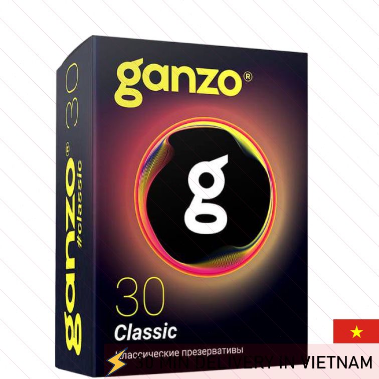 Ganzo Classic Condoms Ultra Thin Safe Pack 30 