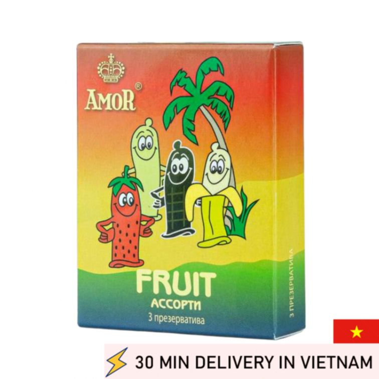 Fruit Flavored Condoms Ultra Thin Mixed Pack 