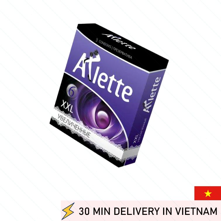 Arlette XXL Condoms Large Size Comfortable Fit 3 Pack 