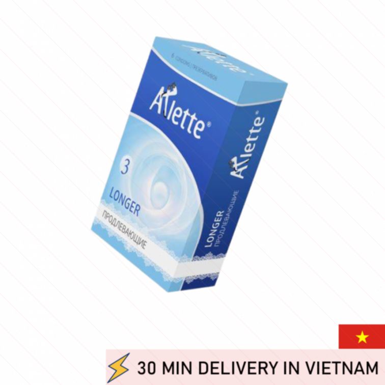 Arlette Longer Condoms Delay Control Pack 6 