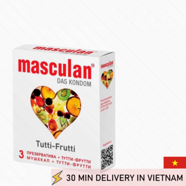 Fruit Flavor Condoms Pack 3 Sweet Fun 