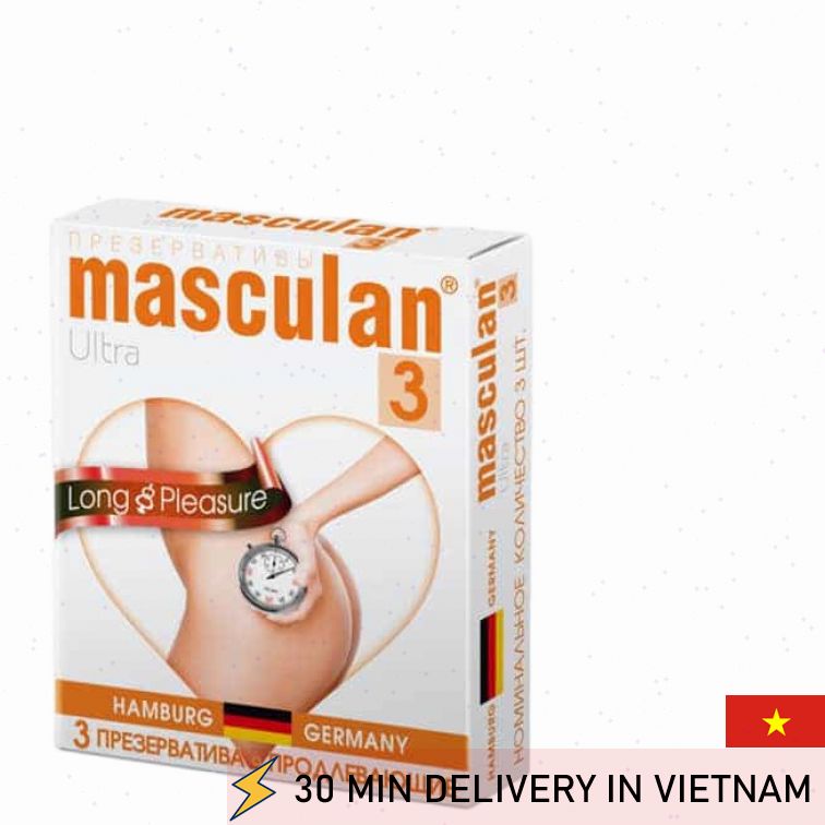 Delay Condoms Ultra Long Pleasure 3 Pack Comfort Fit 