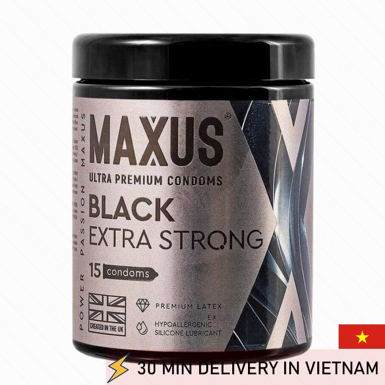 Extra strong condoms black safe intense comfort 