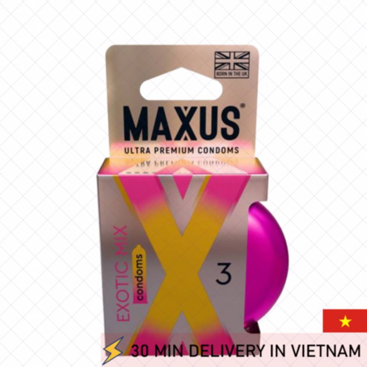 Flavored Condoms Maxus Exotic Mix Color Pack 