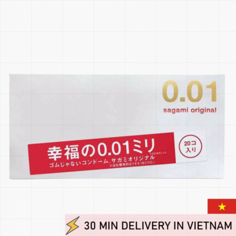 Ultra Thin Sagami 001 Condoms 20 Pack Natural Feel 