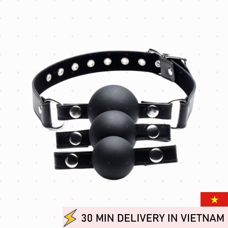 Silicone Ball Gag Adjustable Breathable Comfort 