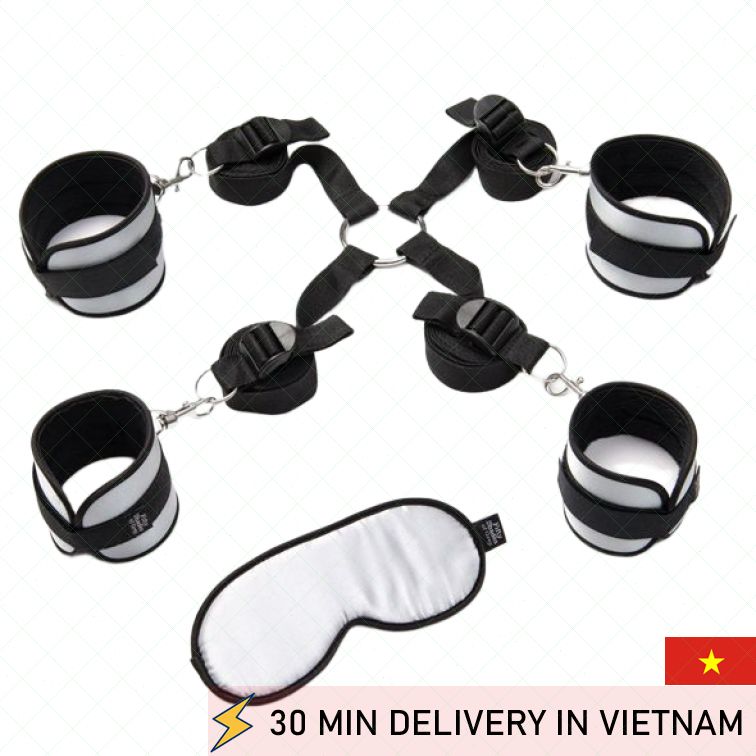 BDSM Bed Restraint Kit Premium Couple Fantasy Set 