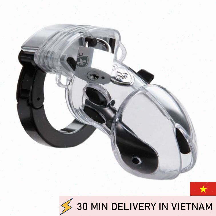 Electric Chastity Cage Transparent Advanced Play 