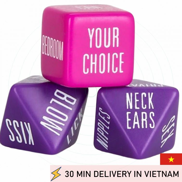Sexy dice game purple fun couple play 