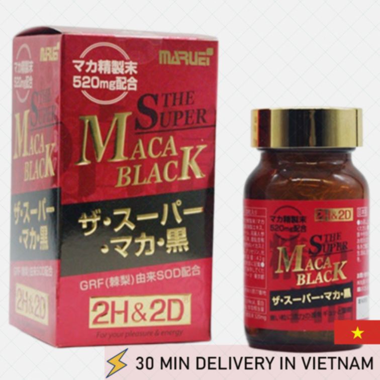 Black Maca Supplement 120 Capsules Energy Boost 