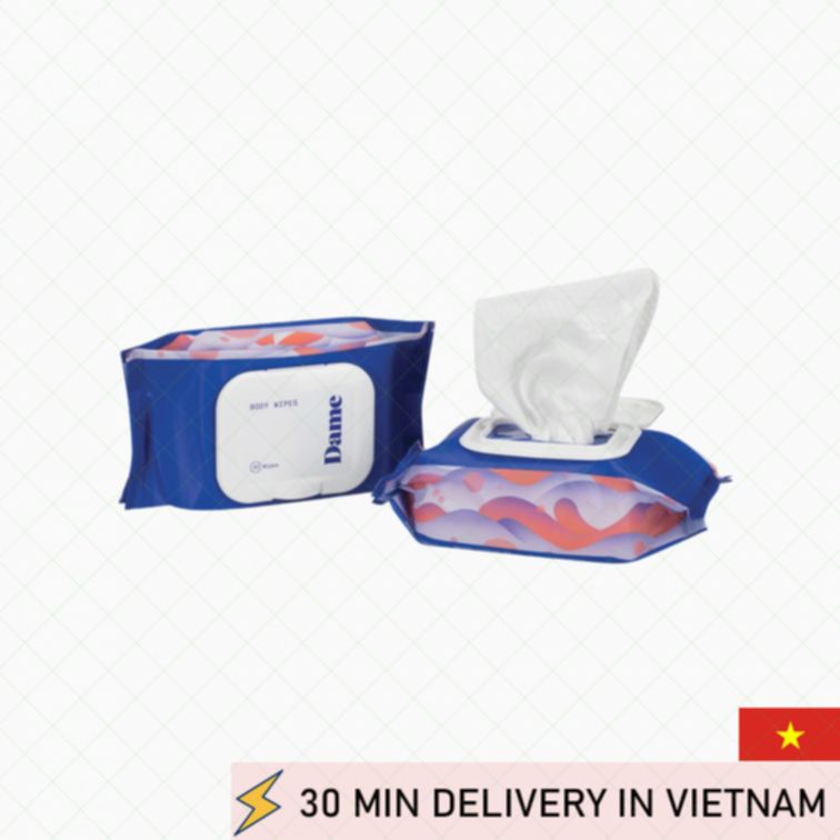 Dame Body Wipes Gentle Clean Fresh Anytime 