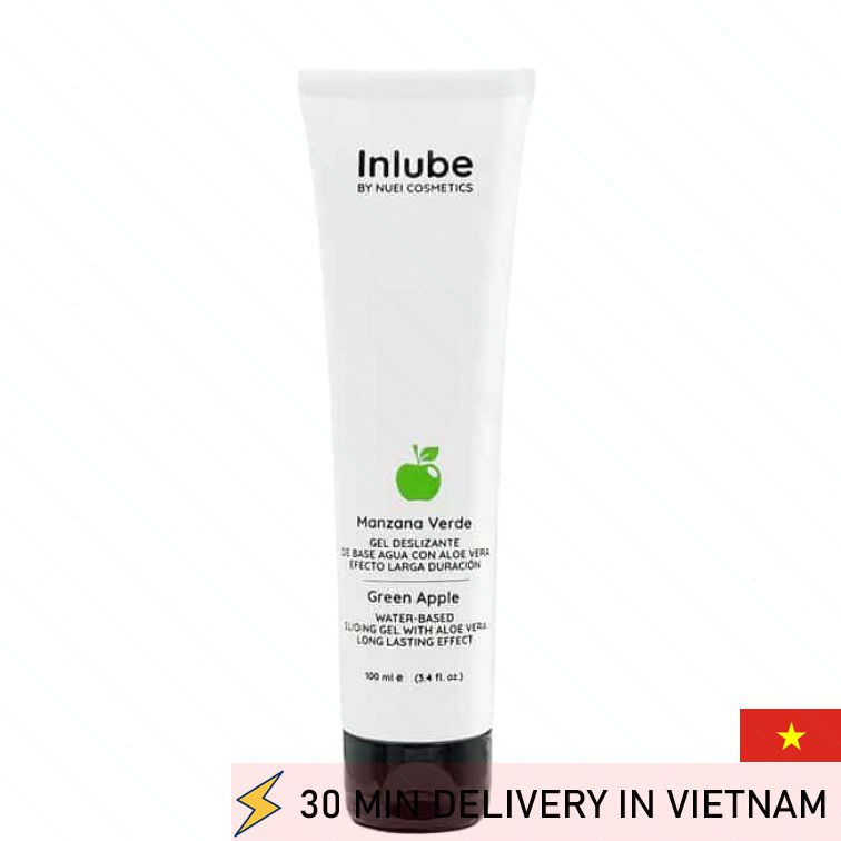 Aloe Water Based Lube Green Apple Silky Touch 