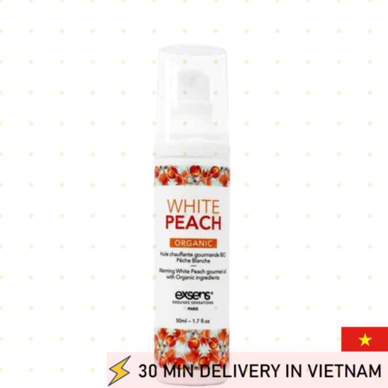 Exsens Warming Massage Gel White Peach Organic 50ml 