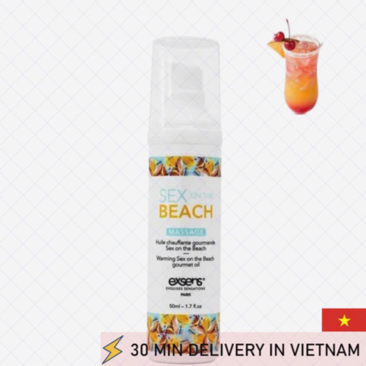 Warming Massage Gel Exsens Beach Hot Sensual 