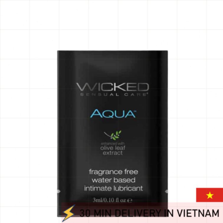 Water Based Lubricant Wicked Aqua 3ml Smooth 
