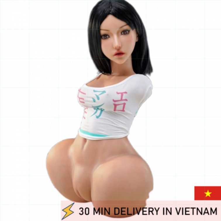 Big Butt Silicone Torso Doll Real Skin Texture 